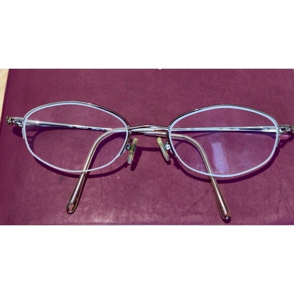 Vintage Safilo Elasta 4805 IN5Eyeglasses Gold Oval Frame  Unisex  Made in Italy main image 4